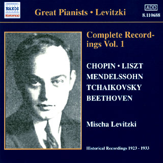 archives Mischa Levitzki | enregistrements 1923-1933 (vol.1)