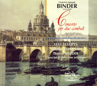 Christlieb Sigmund Binder | concerti pour deux clavecins