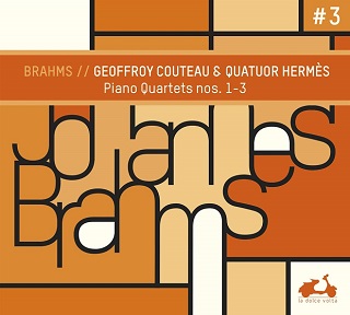 Geoffroy Couteau et le Quatuor Hermès jouent les quatuors avec piano de Brahms