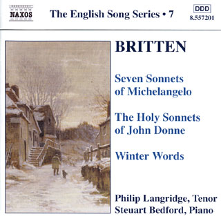 trois cycles de chansons de Benjamin Britten 