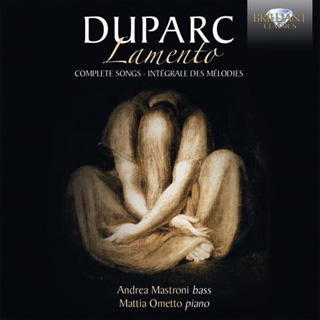 La basse Andrea Mastroni chante les mélodies d'Henri Duparc (1848-1933)