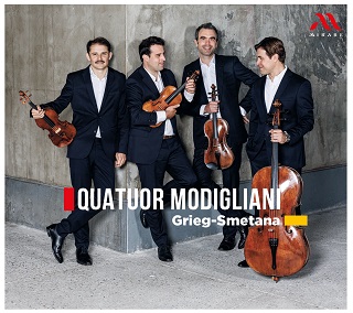Nouveau CD du Quatuor Modigliani : Edvard Grieg et Bedřich Smetana
