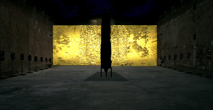 ŠamaŠ, installation de Zad Moultaka, Pavillon du Liban de la Biennale de Venise