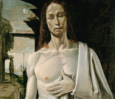 Il Cristo dolente (1487) de Bartolomeo Bramantino, photo de Bertrand Bolognesi
