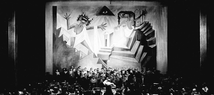 1952, Oedipus Rex de et par Stravinsky, photographié par Boris Lipnitzki