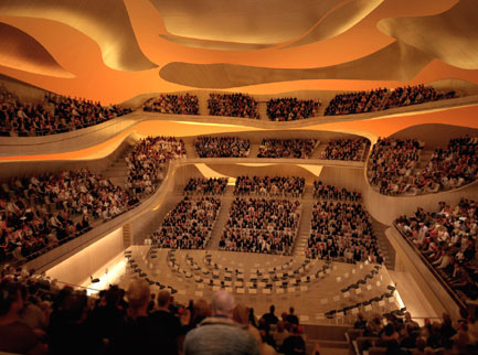 l'atelier de Jean Nouvel montre virtuellement la future Philharmonie de Paris