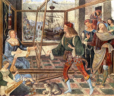 Pinturicchio : Il ritorno d'Ulisse, 1508 || Claudio Monteverdi, 1640
