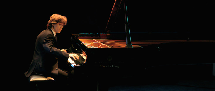 le jeune pianiste polonais Rafał Blechacz au Verbier Festival and Academy 2008