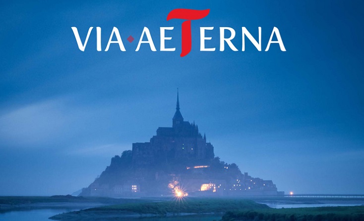affiche de l'édition 2026 du festival VIA AETERNA au Mont Saint-Michel...