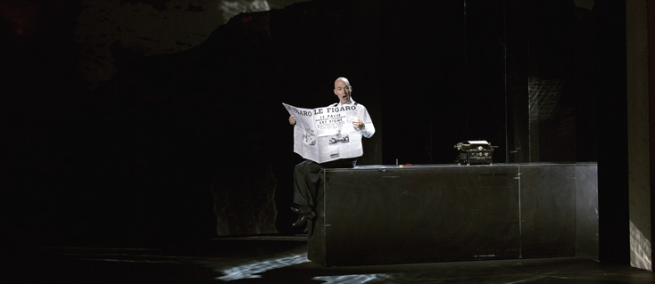 à Genève, Figaro gets a divorce, opéra d'Elena Langer