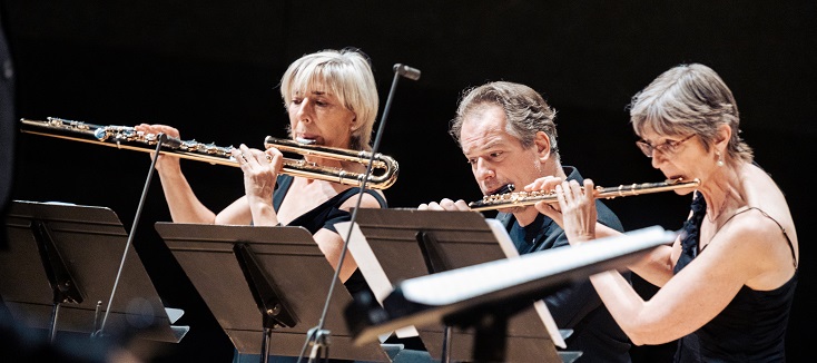 Emmanuelle Ophèle, Emmanuel Pahud et Sophie Cherrier jouent Amargianaki