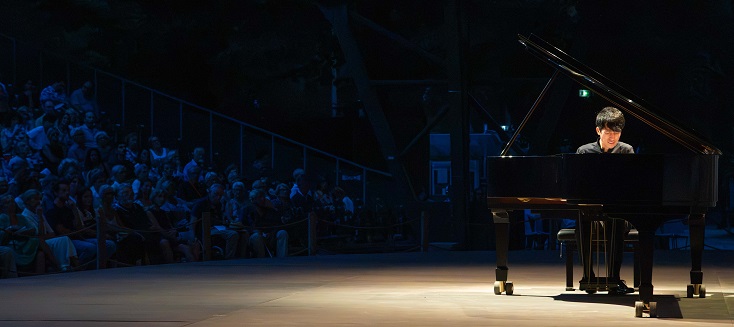 Le pianiste Eric Lu joue Brahms, Chopin et Schubert, à La Roque d'Anthéron