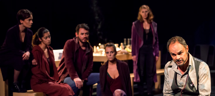 Lionel Peintre dans Giordano Bruno (2015), opéra de Francesco Filidei