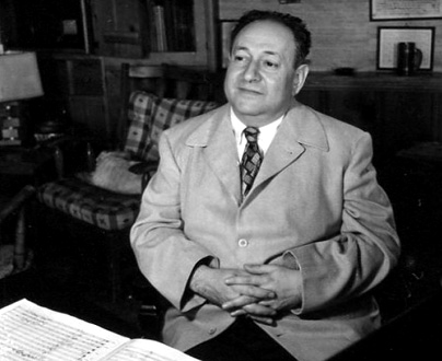 le compositeur austro-américain Erich Wolfgang Korngold (1897-1957)