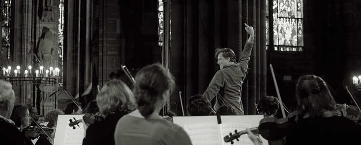 Marko Letonja répète la Deuxième de Mahler avec l'OPS, Cathédrale de Strasbourg