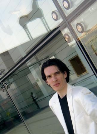 Bertrand Bolognesi photographie le flûtiste Mario Caroli à Strasbourg