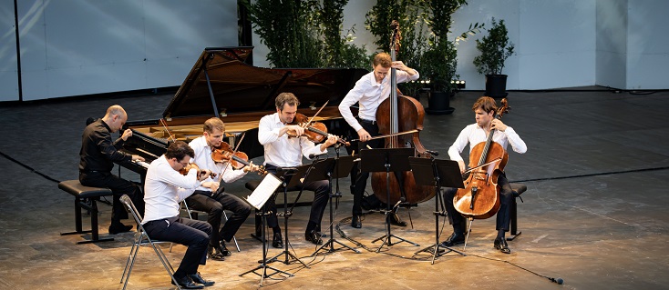 Le Quatuor Modigliani et Nelson Goerne, en concert à La Roque d'Anthéron