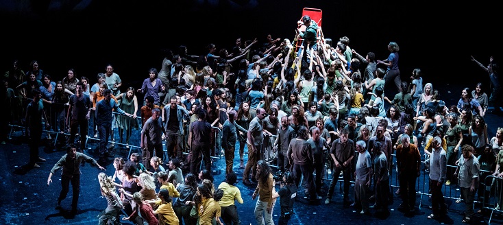 Quentin Hindley joue Le monstre du labyrinthe (2015), opéra de Dove