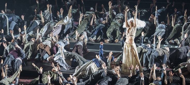 Moses und Aron, opéra d’Arnold Schönberg à Berlin, en avril 2015