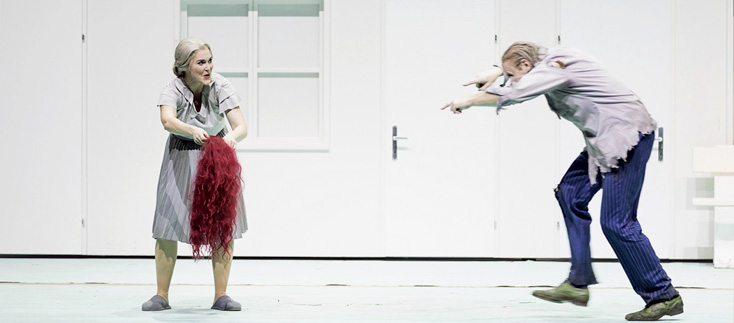 Bo Skovhus et Maria Bengtsson dans Peer Gynt de Werner Egk à Vienne, 2017