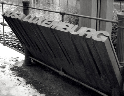 le mémorail Rosa Luxemburg à Berlin