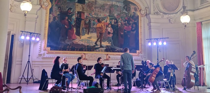 À la tête de Sturm und Klang Thomas van Haeperen crée "Nachtszenen" de Lenot...
