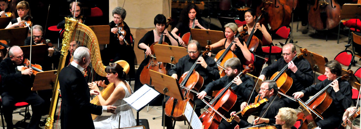 Ilona Nokelaïnen (harpe), le NPR et Vladimir Spivakov au Festival de Colmar 2014