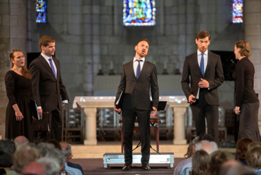 Les madrigalistes de l'ensemble Voces Suaves chantent Monteverdi