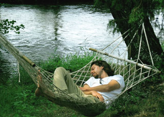 le pianiste Franck Braley photographié "au repos" par André Delacroix