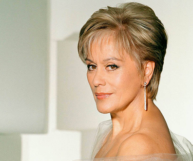 Dame Kiri Te Kanawa en récital au festival de Verbier (Suisse)