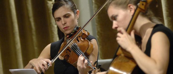 Le Quatuor Ardeo photographié par Michele Crosera au Palazzetto Bru Zane (Venise