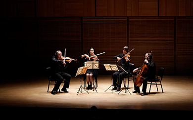 Joe Kohen photographie le Quatuor Mosaïque
